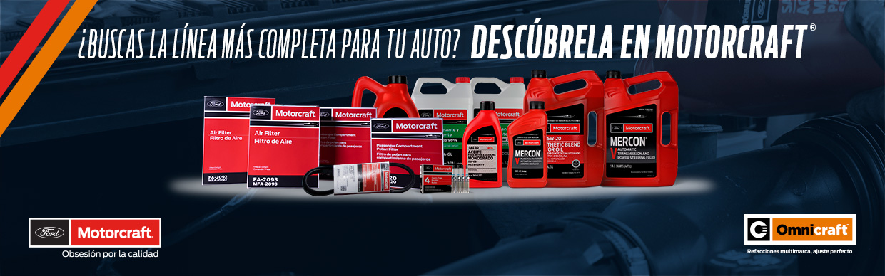 Motorcraft y Omnicraft ofrecen refacciones y partes de reparación para todo tipo de marcas y modelos