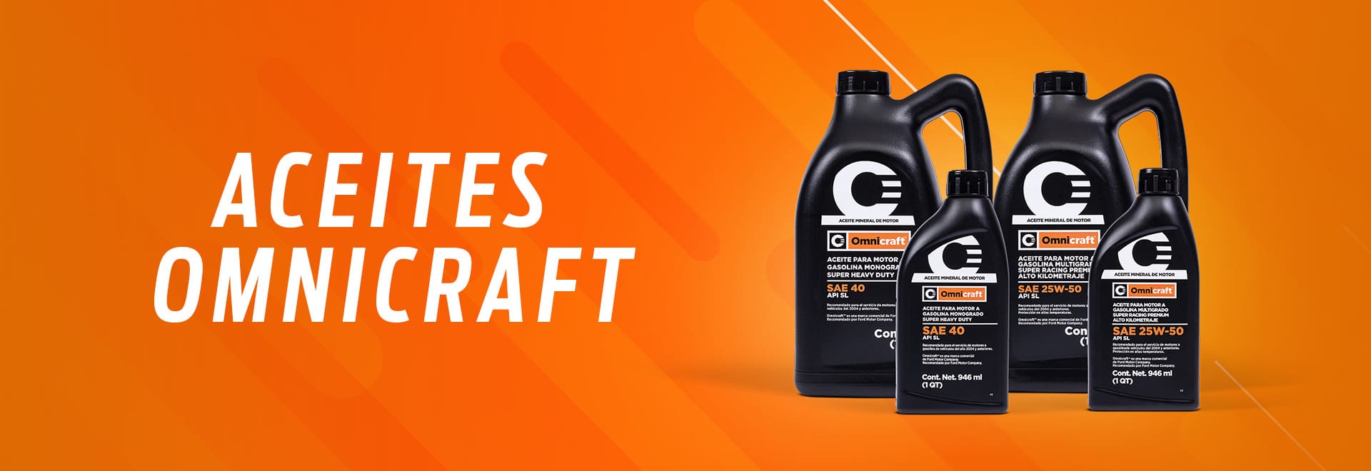 Aceites y Lubricantes Omnicraft ofrecen gran calidad para todo tipo de vehículos y marcas