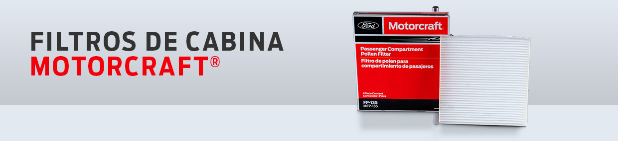 Encuentra Filtros de Cabina Motorcraft para tu Auto, SUV o Camión Ford o Vehículo Multimarca